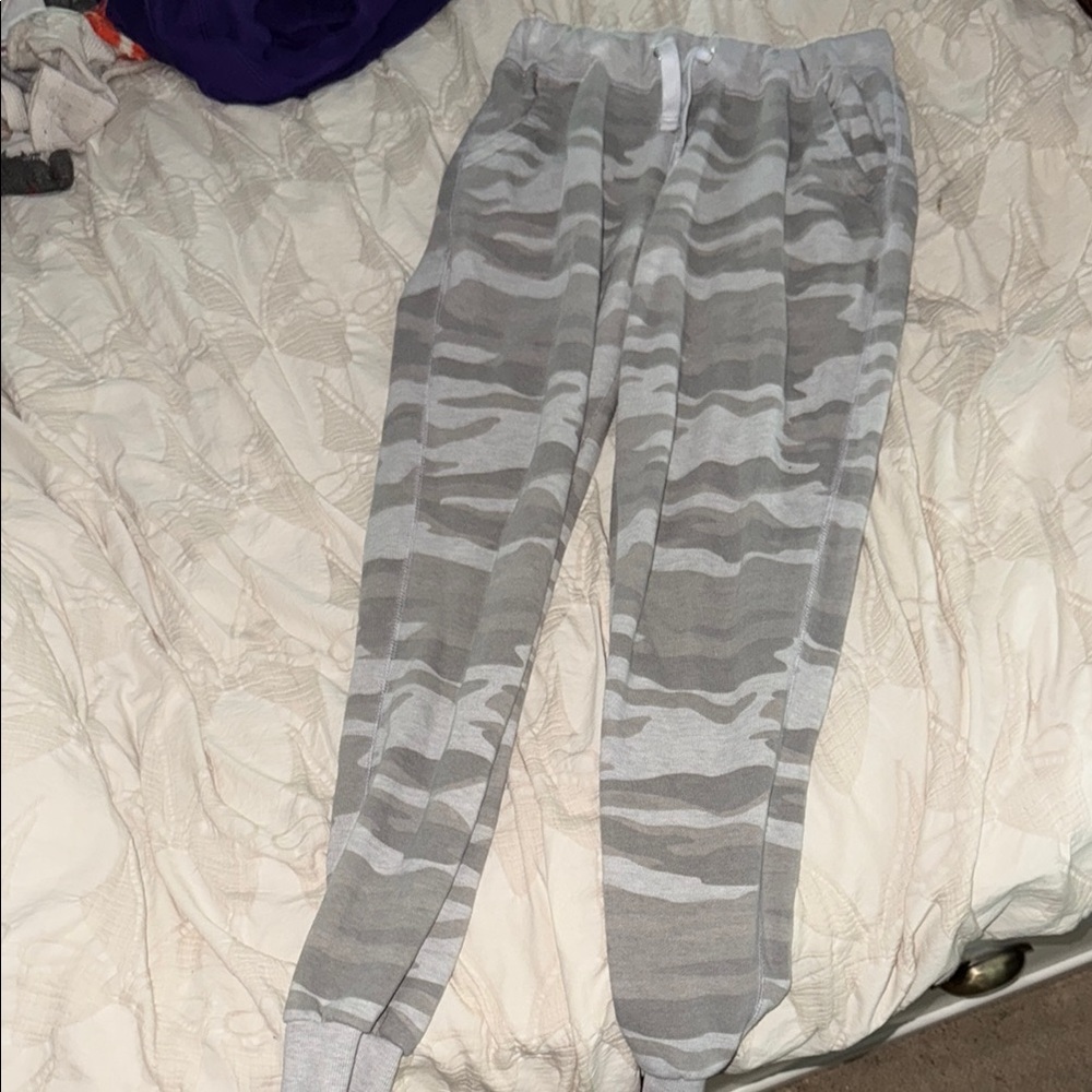 Reflex Gray Camouflage Track Pants